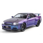 ماکت ماشین فلزی نیسان اسکالاین 1:24 Nissan Skyline GT R R34 - Image 2