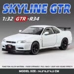 ماکت ماشین فلزی نیسان اسکالاین 1:24 Nissan Skyline GT R R34 - Image 4
