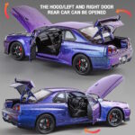 ماکت ماشین فلزی نیسان اسکالاین 1:24 Nissan Skyline GT R R34 - Image 3