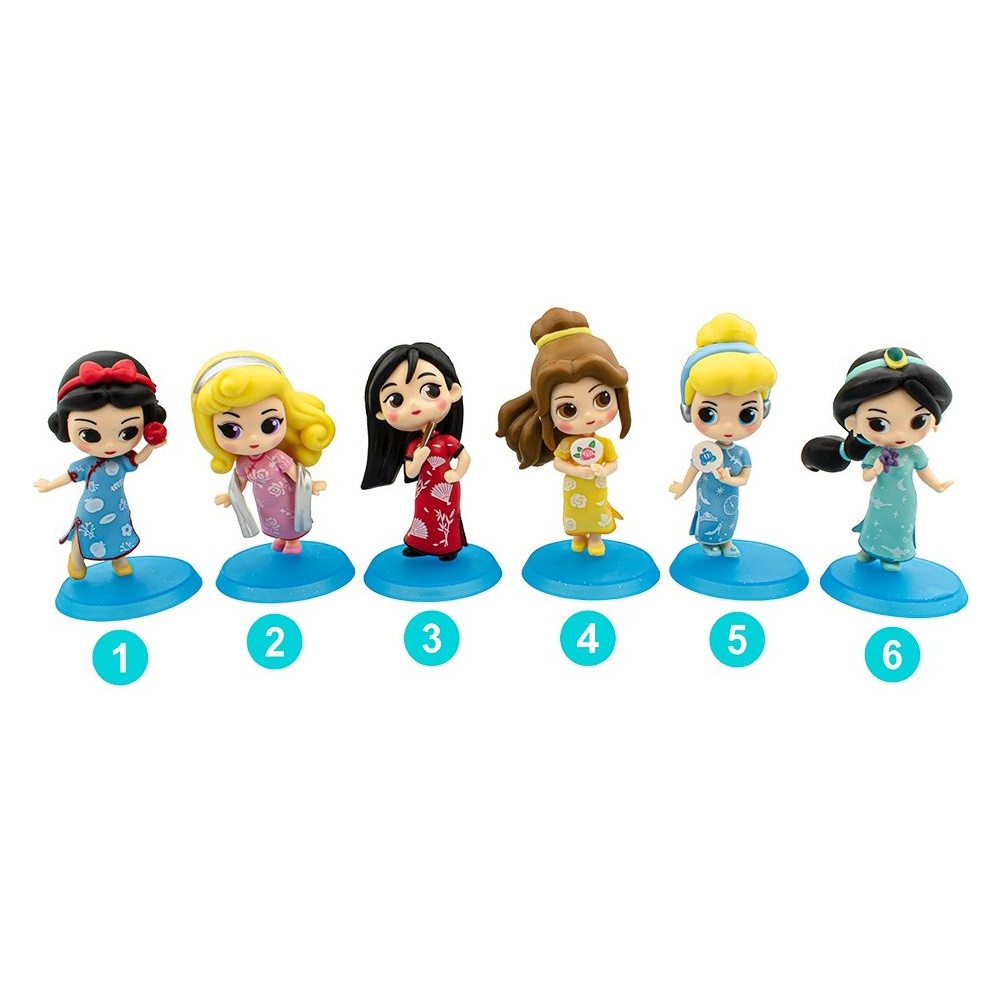 پرنسس مجموعه فیگور پرنسس های دیزنی با پایه ست ۶ تایی Disney princesses - Image 1